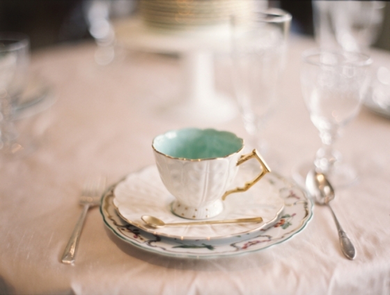 mint tea cup - loverly